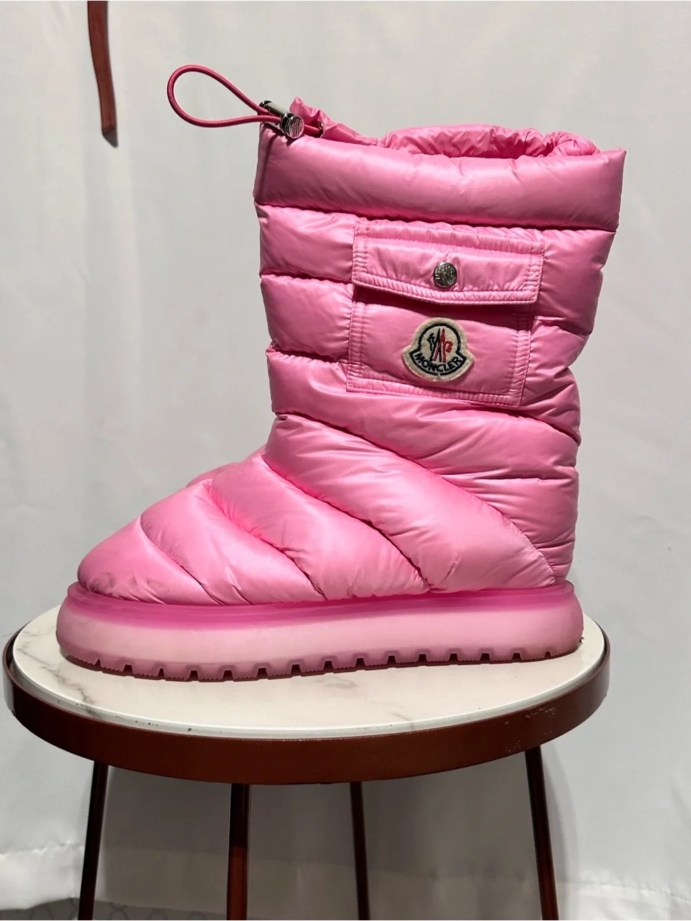 Moncler Gaia Pocket Mid Snow Boot pink 40 10